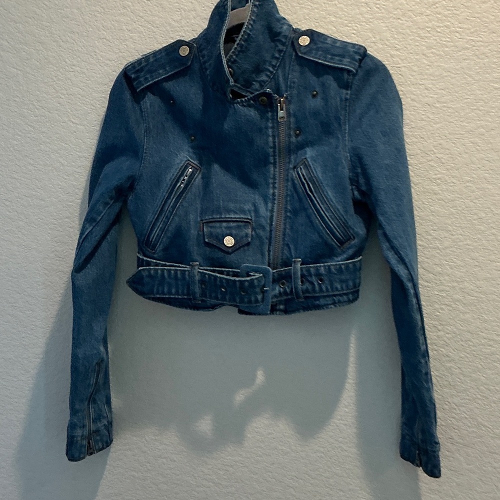 GapStudio Denim Crop Collection 01 Moto Jacket